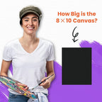 Chalkola Black Canvas Panels 8x10 inch - Image 7
