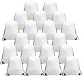 BeeGreen Drawstring Bags Backpacks Bulk, 20 Pieces White Gym Cinch Bags by BeeGreen
