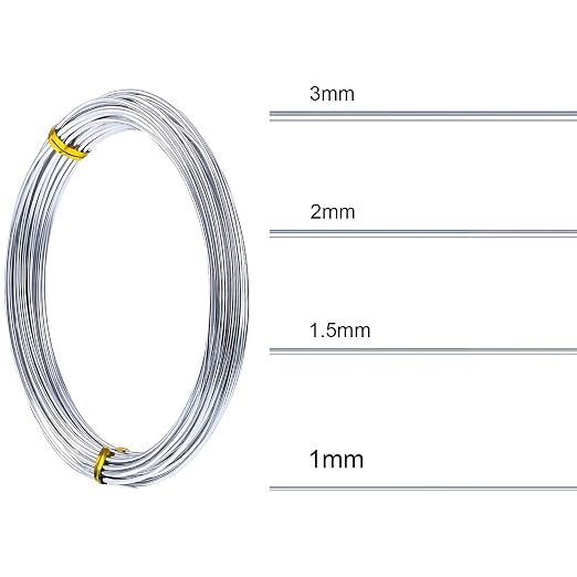 TecUnite Aluminum Craft Wire for Sculpting Armature Bendable Craft Wire for DIY - Image 3