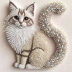 OJTOYART 5D Cat Special Shape Diamond Art Kits by Unknown