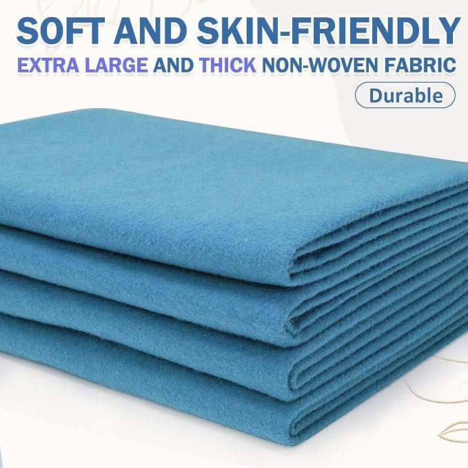 XSEINO Sky Blue Large Felt Fabric 108" X 36 ", 1.4 mm Thick Soft Felt Fabric - Image 6