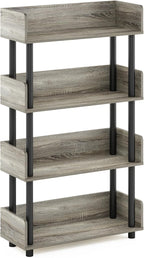 Furinno TURN-N-TUBE 4-Tier Display Shelf, Storage Shelves, Book Shelf, Open - Image 6