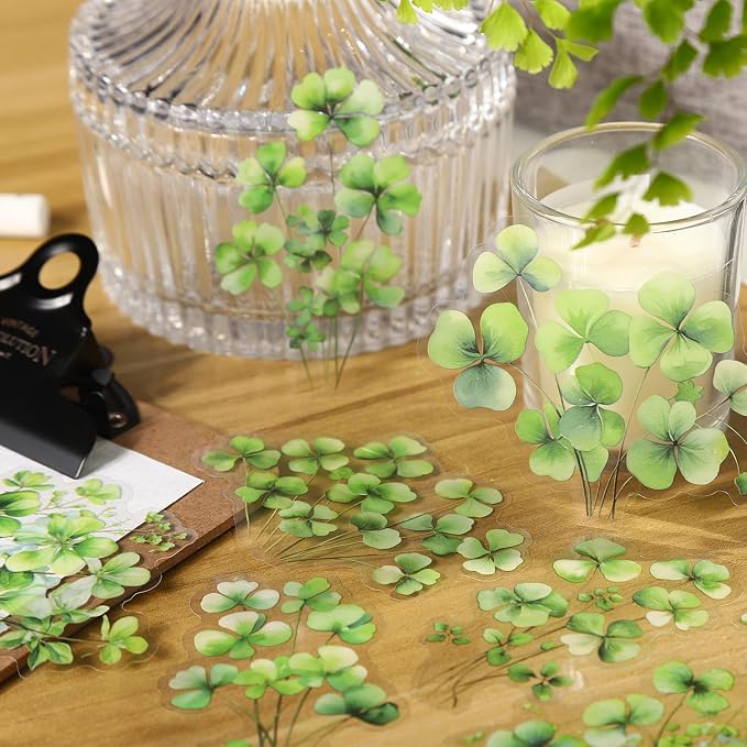 120 Pcs Botanical Leaf PET Stickers - Image 3