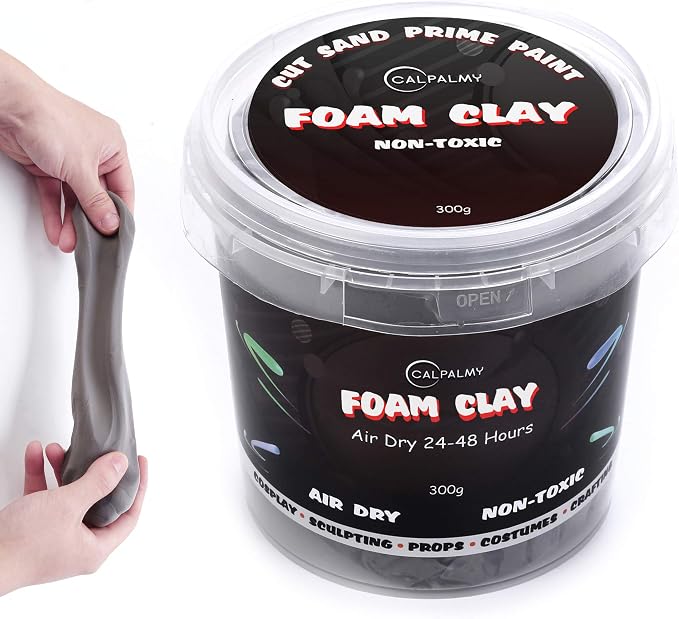 CALPALMY Moldable Foam Clay - 300g High Density Air Dry Clay Perfect by CalPalmy
