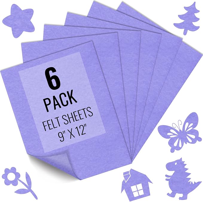 IONTACH 9" X 12" Soft Felt Sheets 1.6mm Thick | Felt Fabric by IONTACH