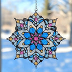 Winter Snowflake Acrylic Suncatcher by Unknown