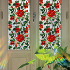 Bloss Rose Stained Glass Windows Film, 23.6x118 inch 3D Flower Privacy Window - Image 7