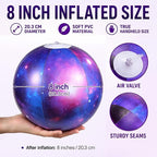Realspring 12 Pack 8 Inch Galaxy Beach Balls – Space Themed Pool Toys - Image 2