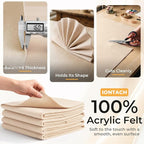 IONTACH 9" X 36" Soft Felt Sheets 1.6mm Thick | Acrylic Felt Fabric - Image 3