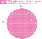 Headley Tools 13"x13" Round Rotating Cutting Mat, Self Healing Mat - Image 3