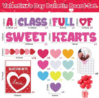 Valentine's Day Bulletin Board Set Valentine's Love Heart Classroom Decoration - Image 2