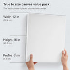 PHOENIX Professional Stretched Watercolor Canvas - Image 2