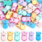 Augshy 64 Pcs Bunny Resin Charms, Easter Charm by Augshy