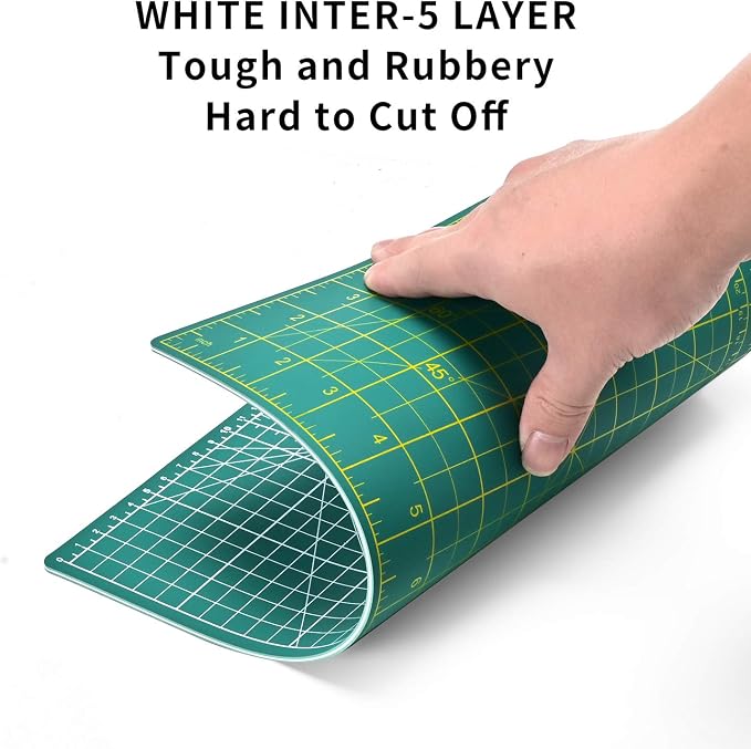 ArtAt Self Healing Cutting Mat: 9"x12" Non-Slip PVC Double Sided 5-Ply A4 Art - Image 5