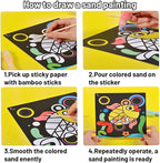RivanPal Colorful Sand Art Kit Crafts, 26 Different Cartoons - Image 6
