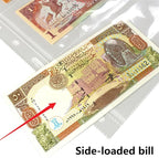 MUQING 60 Pockets Dollar Bill Holder Pages, 20 Sheets Currency Paper Money - Image 4