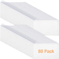 Reginary 80 Pack Canvas Zipper Makeup Bags Bulk Pencil Pouches Blank DIY Craft by Reginary