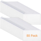 Reginary 80 Pack Canvas Zipper Makeup Bags Bulk Pencil Pouches Blank DIY Craft by Reginary