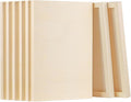 Aodaer 8 Pack Wood Panels 8 x 12 Inch Wooden Panels Canvas Unfinished Craft by Aodaer