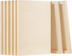 Aodaer 8 Pack Wood Panels 8 x 12 Inch Wooden Panels Canvas Unfinished Craft by Aodaer