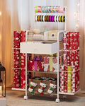 Rsaayekkt Rolling Wrapping Paper Storage Cart by Unknown