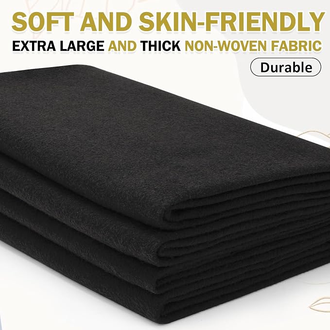 XSEINO Black Large Felt Fabric 108" X 36 ", 1.4 mm Thick Soft Felt Fabric Sheet - Image 6