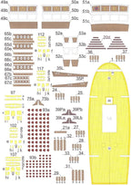 CHICHIYANG Ship Model Building Kits Galeon Golden Hind Sailboat Model Ship - Image 4