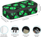 Funny Green Alien Pencil Case Organizer Big Capacity Pencil Pouch Stationery - Image 5