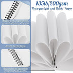 135lb/200gsm Marker Paper Pad, 8.3×8.9in Double Sided Bleedproof Sketch Pad - Image 4