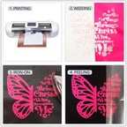 guangyintong Fluorescent Heat Transfer Vinyl Neon Pink HTV Rolls, HTV Vinyl - Image 4