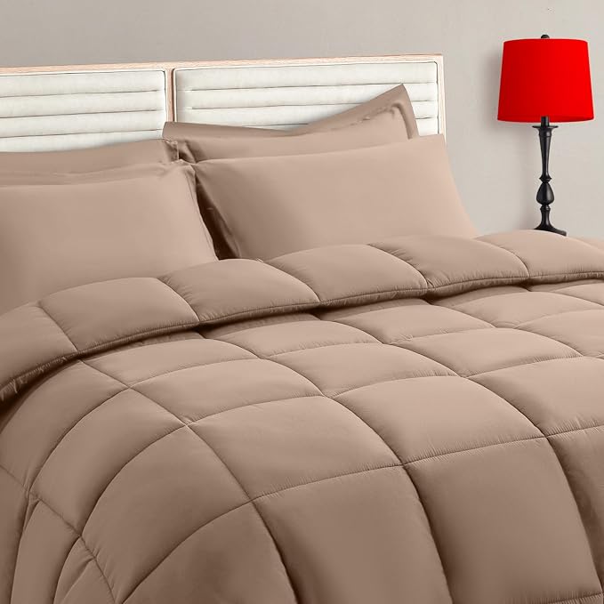 TAIMIT Beige Twin Size Comforter Set by TAIMITBedingSets