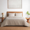 DAPU 100% Linen Duvet Cover Twin 2PCs, Pure Natural French Flax Linen Duvet by DAPU