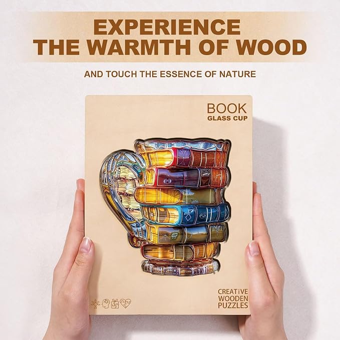 Book Glass Cup Puzzles Adults Gifts - Image 8