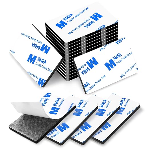 Double Sided Adhesive Pads, Heavy Duty Mounting Tape, Super-Sticky Black Strong by Doublesidedtape