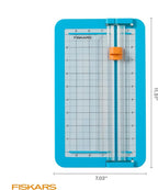Fiskars Kids Junior Paper Trimmer – Turquoise Safe and Easy Paper Cutter - Image 3