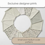 Cotton Satin Patchwork Fabric Panel – 35 Designs, 20×20 cm Squares, Single - Image 3