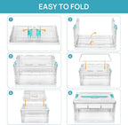 Vtopmart 24 QT Clear Plastic Craft Organizer - Image 2
