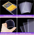 2000 Packs Card Sleeves, Hard Plastic Card Holder - Image 3