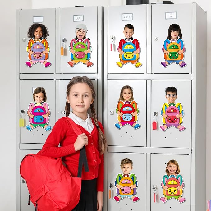 gisgfim 80Pcs Backpack Cutouts Back to School Decorations Bulletin Board - Image 7