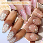 qiipii 7500PCS 2mm Small Pure White Round Half Round Pearls - Image 4
