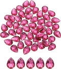 MECCANIXITY 50PCS Flat Back Acrylic Teardrop Gems 13x18mm Artificial Rhinestones by MECCANIXITY