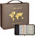 Coin Collection Book Holder for Collectors, 200 Pockets Collecting Album& 30 by Ankhohstoragehardcase