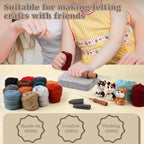 ZXIIXZ Needle Felting Kit, 24 Colors Felting Wool Kit - Image 4