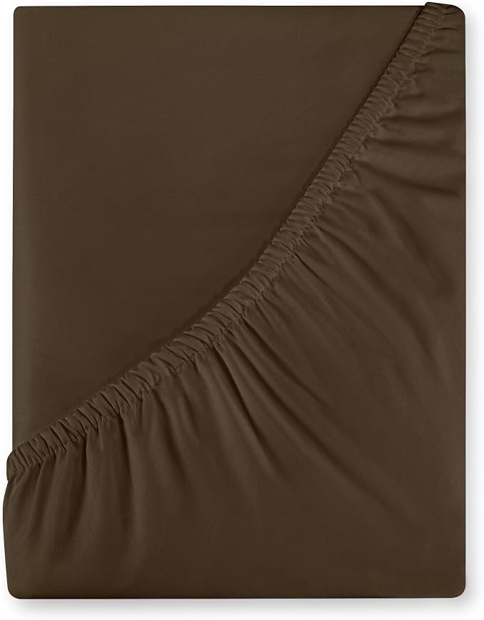 Royale Linen 400 Thread Count 100% American Grown Cotton Fitted Sheet Twin Size by ROYALELINENS