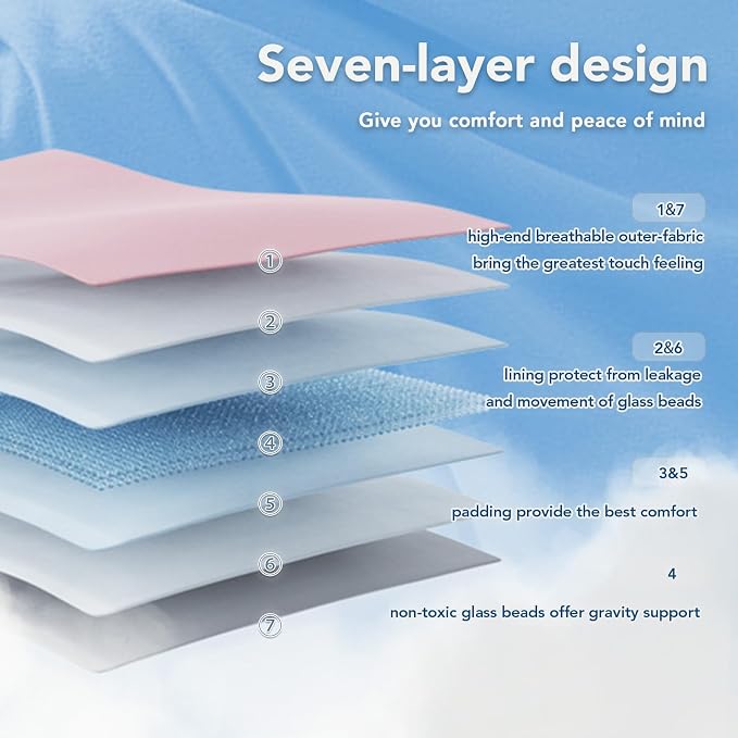 Topcee Weighted Blanket for Adults, Minky Dots Heavy Blanket for Woman - Image 6