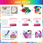16-Color Tie Dye Kit for Kids & Adults – Includes Fabric Markers, Pre-Filled - Image 3