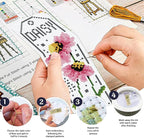 ACRNIGHEET 6PCS Cross Stitch Bookmark Kits - Image 4