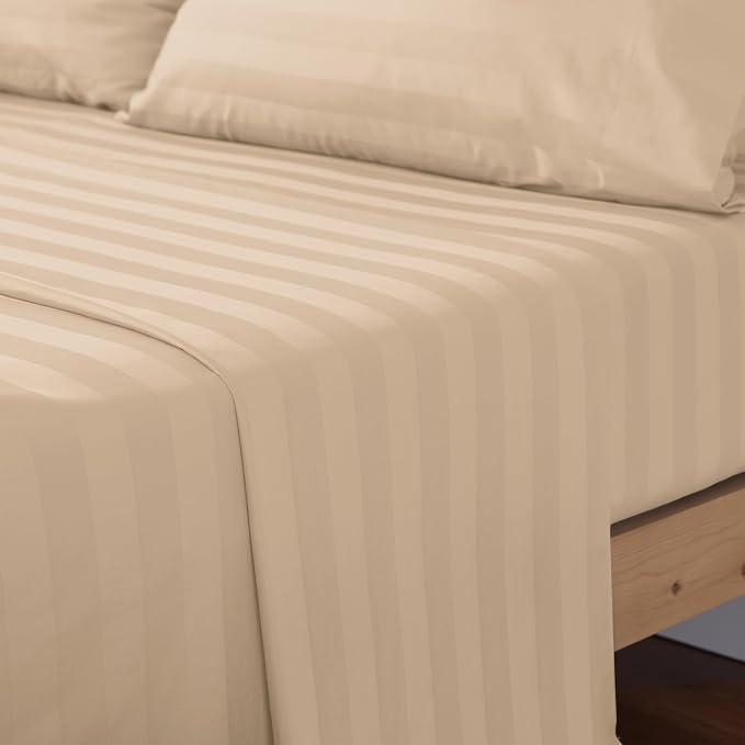 Cotton Calking Flat Sheet Only, 600 Thread Count 100% Egyptian Cotton Top Sheet - Image 6