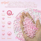 qiipii 900PCS 6mm Light Pink AB Half Round Pearls - Image 3