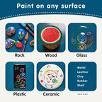 Rock Painting Perfection Markers Pens: 12 Vibrant Colors - Image 5
